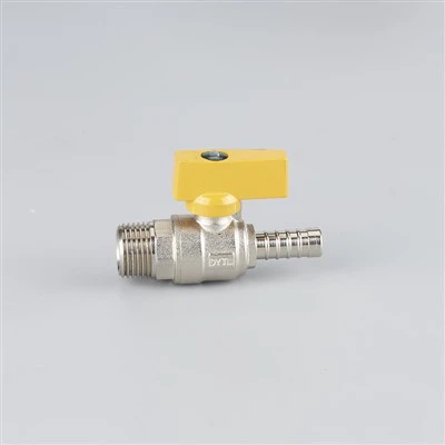 Válvula de gás com alça borboleta de latão